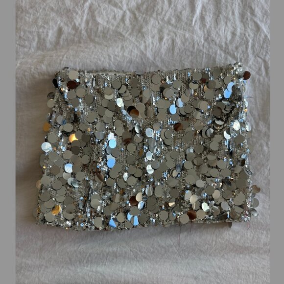 Edikted‎ Sabina Low-Rise Sequin Mini Skirt size small - Picture 3 of 3